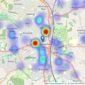 Frank Innes - Chesterfield listings heatmap