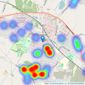 Frank Innes - Coalville listings heatmap