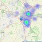 Frank Modern Estate Agents - Peterborough listings heatmap