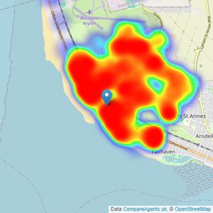 Frank Wyles and Co - Lytham Saint Annes listings heatmap