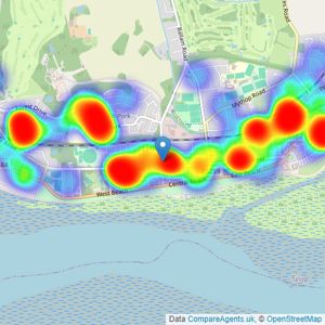 Frank Wyles and Co - LYTHAM listings heatmap