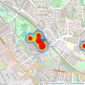 Fraser & Co - Colindale listings heatmap