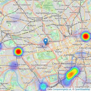 Fraser & Co New Homes - Paddington listings heatmap