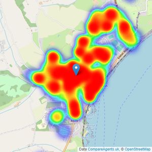 Fraser & Wheeler - Dawlish listings heatmap