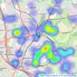 Fraser Wood - Walsall listings heatmap