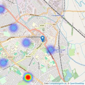 Freckeltons - Loughborough listings heatmap