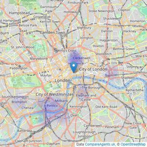 Freder - London listings heatmap