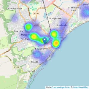 Freeman Forman - Eastbourne listings heatmap