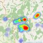 Freeman Forman - Heathfield listings heatmap