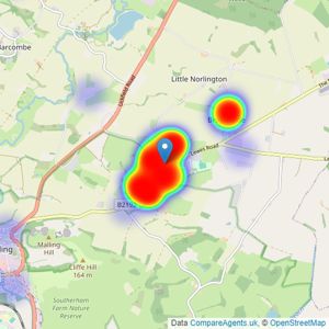 Freeman Forman - Ringmer listings heatmap