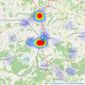 Freeman Forman - Robertsbridge listings heatmap