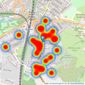 Friends Estate Agents - Oxhey Village listings heatmap