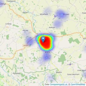 Frost and Partners - Hadleigh listings heatmap