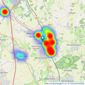 Frosts - Harpenden listings heatmap