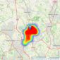 Frosts - St. Albans listings heatmap