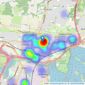 Fry & Kent - Drayton listings heatmap