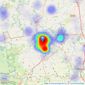 FSS - Harrogate listings heatmap