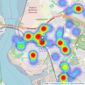 Fulfords - St. Budeaux listings heatmap