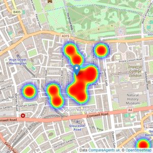 Fuller Gilbert & Co - South Kensington listings heatmap