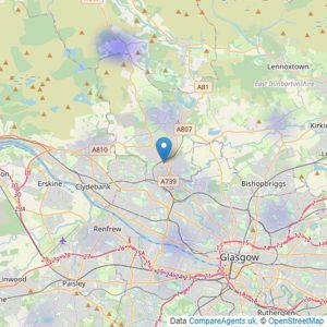 G & S Properties - Bearsden listings heatmap