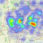 G & T Properties - Dudley listings heatmap