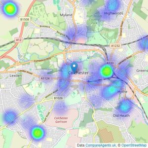 Gallant Richardson - Colchester listings heatmap