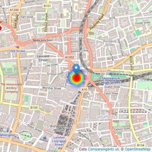 Galliard Homes Ltd listings heatmap