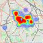 Gareth James Property - Peckham Rye listings heatmap