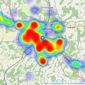 Garnham H Bewley - East Grinstead listings heatmap