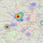 Garrison Estates - Notting Hill listings heatmap