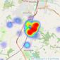 Gascoigne Halman - Alderley Edge listings heatmap