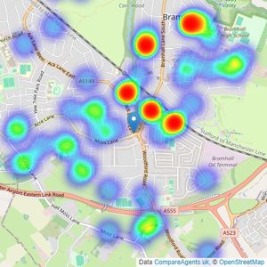 Gascoigne Halman - Bramhall listings heatmap