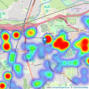 Gascoigne Halman - Cheadle listings heatmap