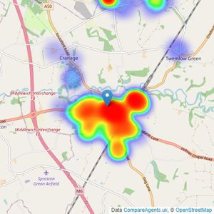 Gascoigne Halman - Holmes Chapel listings heatmap