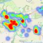 Gascoigne Halman - Lymm listings heatmap