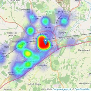 Gascoigne-Pees - Basingstoke listings heatmap