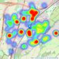 Gascoigne-Pees - Chessington listings heatmap