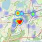 Gascoigne-Pees - Esher listings heatmap