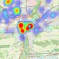 Gascoigne-Pees - Guildford listings heatmap