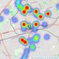 Gascoigne Pees - Sutton listings heatmap