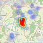 Gascoines - Ravenshead listings heatmap