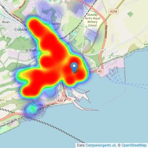 Geering & Colyer - Dover listings heatmap