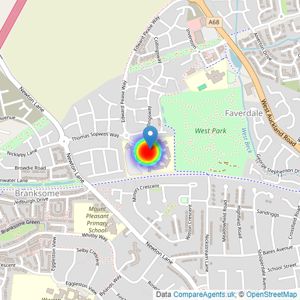 Gentoo Homes listings heatmap