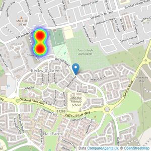 Gentoo Homes listings heatmap