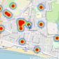 Geoff Foot Estate Agents - Hayling Island listings heatmap