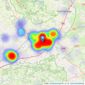 Gibbins Richards - Taunton listings heatmap