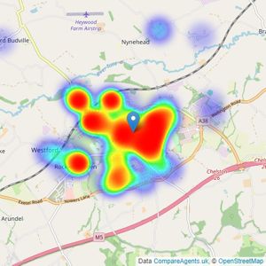 Gibbins Richards - Wellington listings heatmap