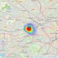 Gibbs Gillespie - Ealing Broadway listings heatmap