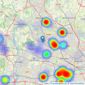 Gibbs Gillespie - New Homes listings heatmap