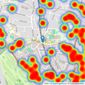 Gibbs Gillespie - Northwood Sales listings heatmap